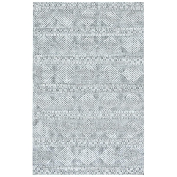 Safavieh 3 x 5 ft. Marbella Power Loomed Rectangle Area Rug Silver & Grey MRB552G-3 - main